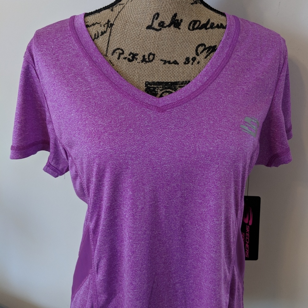 Skechers Sport NEW short sleeve shirt purple XL